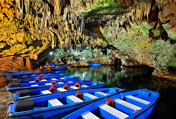 Inside Diros Caves