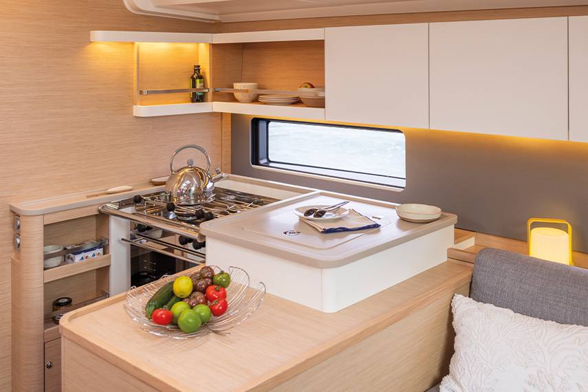 dufour 44 sailboat kitchen 1