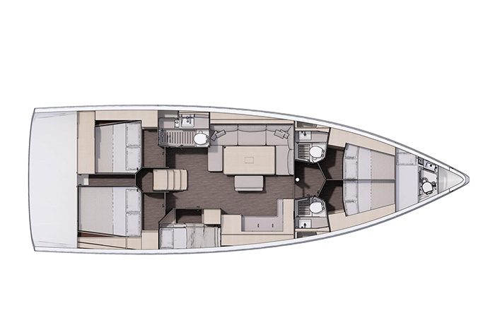 Dufour 470 4 cabin version