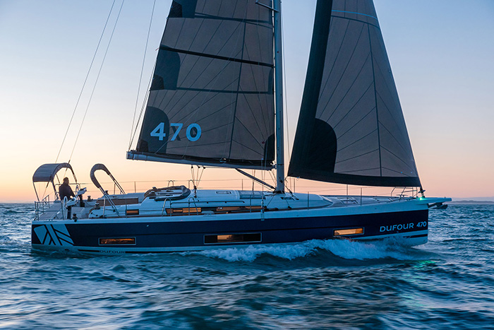 Dufour 470  under sail