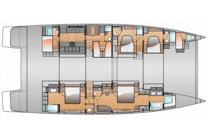 Thira 80 layout vip cabin, galley down