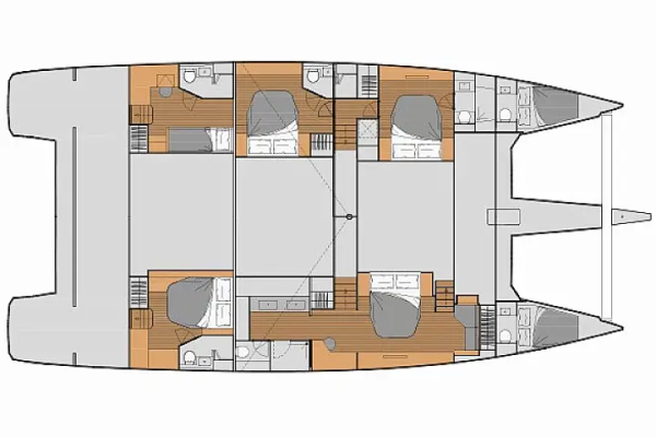 Alegria 67 'Chiloe' cabin layout