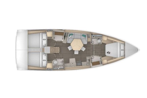 dufour 44 sailboat layout 1