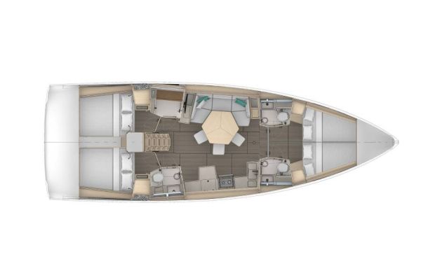 dufour 44 sailboat layout 2