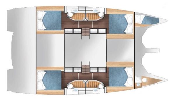 Cervetti 44 interior layout