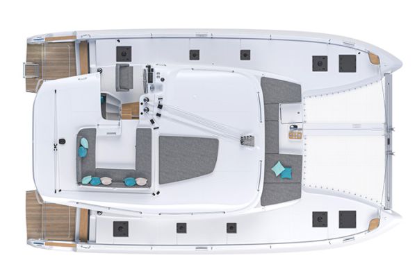 Lagoon 43 layout exterior