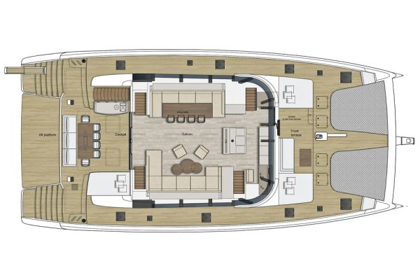 Sunreef 80 saloon layout