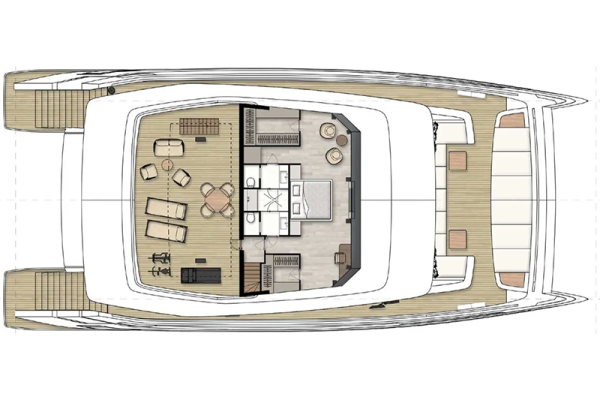 Sunreef 80 top deck layout